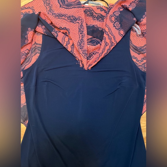 Enfocus Cape Dress Women’s Sz 16W Black Knit Sleeveless Pullover V Neck - Picture 5 of 8